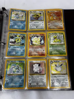 Over 150 Pokemon Vintage Cards 90’s Binder Some Holo Cards - Image 1