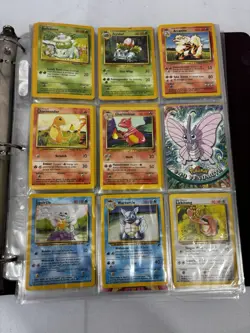 Over 150 Pokemon Vintage Cards 90’s Binder Some Holo Cards - Image 2