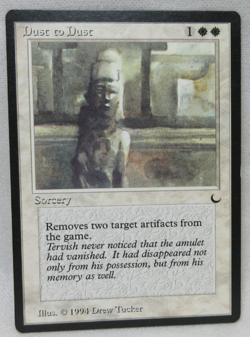 DUST TO DUST MAGIC THE GATHERING THE DARK MTG 1994 Trading Card #407 - Image 1