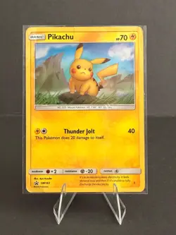 Pikachu - SM183 Black Star PROMO Holo RARE 2019 Pokemon Card TCG MP - Image 1
