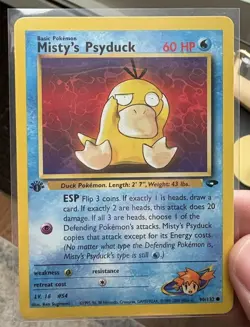 Pokemon Misty's Psyduck 1st Edition Gym Challenge 90/132 Regular Card - Image 1