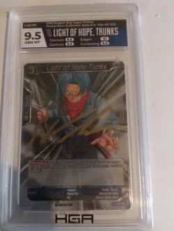 Dragon Ball Super Light of Hope Trunks, Autograph By Eric Vale. Two bonus cards - Image 2