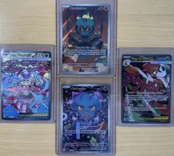 Lot of 4 Special Art Rare Pokemon Cards Scrafty Dianci, Misdreavus, Marshadow - Image 1