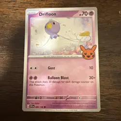 Drifloon 089/198 Halloween 2023 Trick or Trade Regular Common Pokemon Card - Image 1