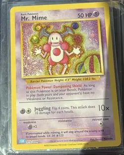 Pokemon Mr. Mime 013/034 Classic Collection Basic 50 HP Holo Trading Card - Image 1