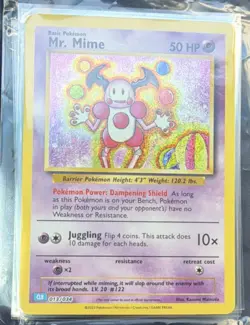 Pokemon Mr. Mime 013/034 Classic Collection Basic 50 HP Holo Trading Card - Image 2