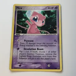 Mew 040 Black Star Promo Holo Pokemon Card DAMAGED - Image 1