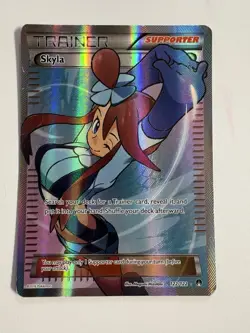 Pokemon TCG Skyla Breakpoint Trainer Full Art Ultra Rare Holo Card 122/122 - Image 1
