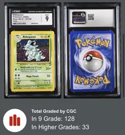 CGC 9 MINT Nidoqueen 2000 Base Set 2 12/130 Holo Pokemon Card (psa) - Image 3