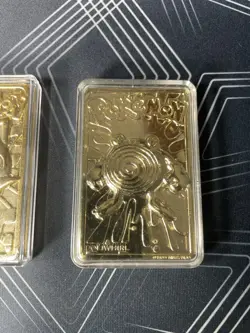 1999 Burger King Nintendo Pokemon Gold Plated Cards Lot Jigglypuff Poliwhirl - Image 3
