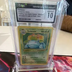 Pokemon Venusaur 003/034 Trading Card Game Classic CGC 10 Holo - Image 1