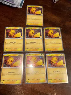 Pikachu 051 /162 Stamped 2026 Pokemon Day Promo TCG - 7 Cards! - Image 2