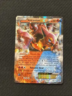 Volcanion EX 26/114 Pokemon TCG Steam Siege XY Ultra Rare Card LP - Image 1