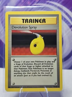 Pokemon TCG Devolution Spray Trainer Base Set 72/102 Regular Card NM - Image 1