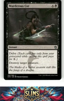 Magic the Gathering MTG Khans of Tarkir Murderous Cut #81 Buy 2 Get 1 - Image 1