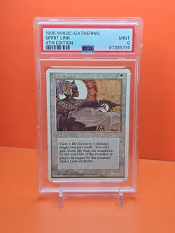 ⚪⚪⚪ 1995 Magic The Gathering SPIRIT LINK 4TH EDITION PSA 9 ⚪⚪⚪ - Image 1