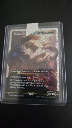 PROGENITUS FRACTURED FOIL NM/NEVER PLAYED **FRESH FROM PACK TO HARD SLEEVE!!!** - Image 1