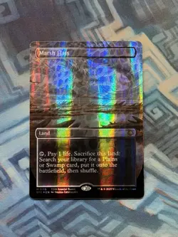 MTG Borderless Dragonscale Foil Marsh Flats NM Unplayed Special Guests - Image 1