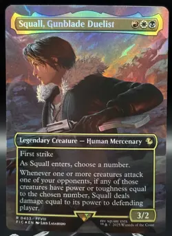 Squall, Gunblade Duelist 453 Borderless Foil - MTG Final Fantasy - NM✨ - Image 1