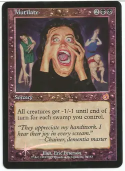 MTG Mutilate FOIL Torment Rare LP - Image 1