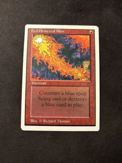 Red Elemental Blast Unlimited Edition Mtg NM - Image 1