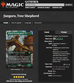 2023 MTG Magic the Gathering LOTR Lord of the Rings #415 Fangorn Tree Shepherd - Image 3