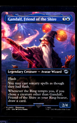 MTG Magic The Gathering Lord of the Rings Promo #401 Gandalf Friend of the Shire - Image 1