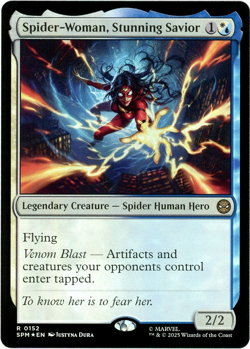Spider-Woman, Stunning Savior (Foil) - 0152 - Marvel's Spider-Man MTG - NM/M - Image 1