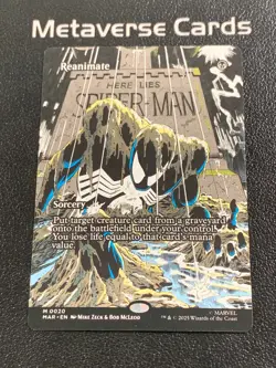 MTG Marvel Spider-Man Reanimate Borderless Non-Foil Mythic M 0020 - Image 1