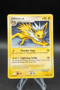 POKEMON JOLTEON 23/100 NON-HOLO RARE MAJESTIC DAWN LP+ Good Condition PokemonTCG - Image 1