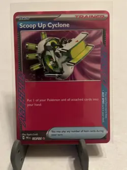 Pokemon Scoop Up Cyclone 128/131 Sv: Prismatic Evolutions Ace SPEC Rare Holo - Image 1