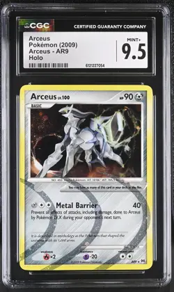 CGC 9.5 MINT+ Arceus 2009 Arceus AR9 Holo Pokemon Card - Image 1