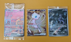 Pokemon 151 Mew & Mewtwo Ultra Premium Collection UPC 3 Card Promo Set - Image 1
