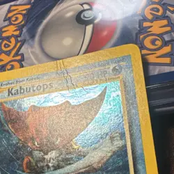 Kabutops 6/75 Holo Neo Discovery Pokemon Card Rare – Damaged / TopCrease Vintage - Image 2