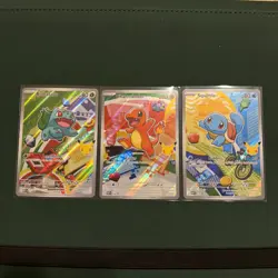 Pokemon TCG First Partner Illustration Collection Series 1 Kanto GEN 1 Starters - Image 1