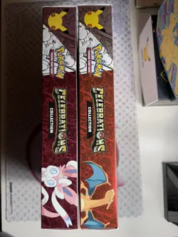 Pokemon Celebration Lance's Charizard V & Dark Sylveon V Collection Boxes Sealed - Image 3