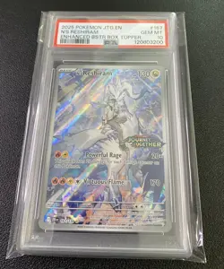 2025 POKEMON JTG EN-JOURNEY TOGETHER #167 N'S RESHIRAM PSA 10 🔥📈 - Image 1
