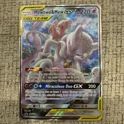 2019 Pokemon Mewtwo And Mew Gx SM191 Black Star Promo - Image 3