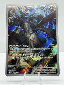 Pokemon TCG N's Zekrom 031 MEP Full Art Holo Promo Card - Image 1