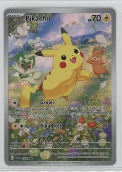 Pikachu Holo Pokemon Scarlet & Violet Paldea Adventure Chest Black Star Promo - Image 1