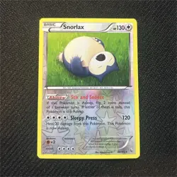 Snorlax 80/106 2014 Reverse Holo Basic 130 HP 120 Attack Pokemon TCG - Image 1