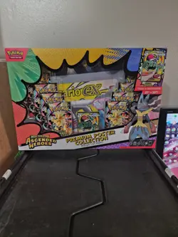 Pokemon Ascended Heroes Premium Poster Collection Mega Lucario In Hand - Image 1