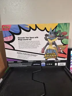 Pokemon Ascended Heroes Premium Poster Collection Mega Lucario In Hand - Image 4