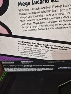 Pokemon Ascended Heroes Premium Poster Collection Mega Lucario In Hand - Image 5