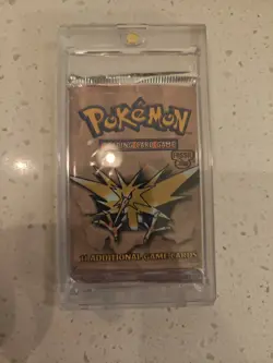 1999 Wizards of the Coast Pokemon Fossil Pack 11 Cards Zapdos Sealed Unopened - Image 1