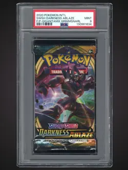 2020 Pokemon SWSH Darkness Ablaze Pack PSA 9 Grimmsnarl 820650807121 - Image 1