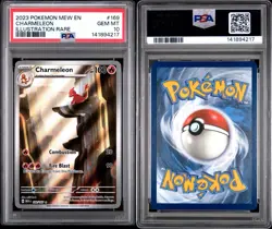 Pokemon Charmeleon 151 MEW EN Illustration Rare #169 PSA 10 Gem Mint - Image 3