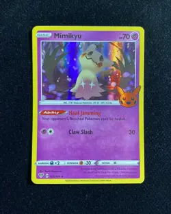 2020 Pokemon TCG English Halloween Trick or Trade 081/189 Mimikyu Holo NO91 - Image 1