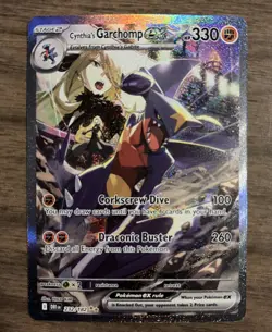 Pokemon Cynthia’s Garchomp ex 232/182 Destined Rivals SIR Holo NM 🤩 - Image 1