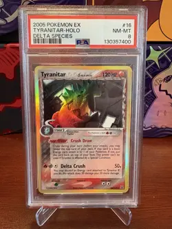 Tyranitar (Delta Species) - 16/113 Delta Species Holo Rare - PSA 8 - Pokemon - Image 1